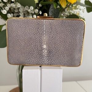 J McLaughlin box clutch gold chain